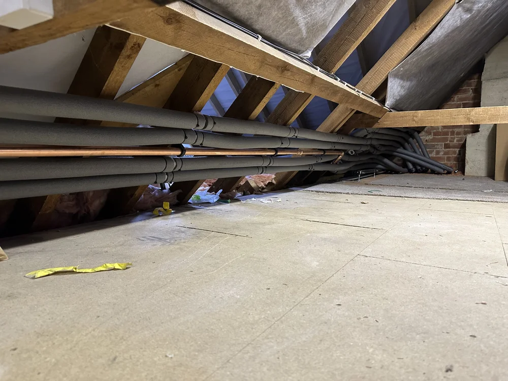 Underwood Transformations plumbing project
